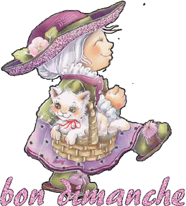 Gif animé Bon dimanche fille